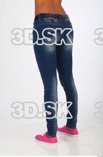 Leg reference of clothed Cecelia blue jeans pink shoes 0004